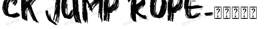 CK Jump Rope字体转换